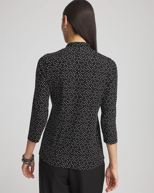 Touch of Cool Dots 3/4 Sleeve Tee - image 3